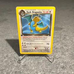 Dark Dragonite 22/82 Team Rocket 1st Edition Non-Holo Rare Pokemon - MP - Image 1