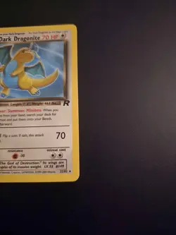 Pokemon Dark Dragonite 1st Edition Non-Holo Card 22/82 Team Rocket Series LP/MP - Image 2
