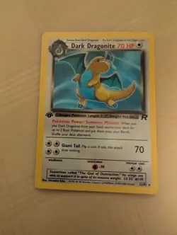 Pokemon Dark Dragonite 1st Edition Non-Holo WOTC 2000 Team Rocket 22/82 - Image 1