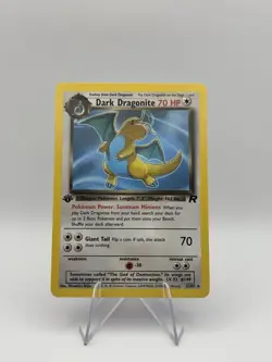 1st Edition Dark Dragonite Team Rocket Non-Holo 22/82 Pokemon WOTC - Image 1