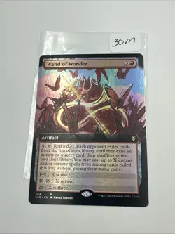 Wand of Wonder Extended Art Foil Commander Legends Baldur's Gate 584 NM Mtg - Image 2