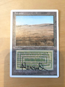 MTG Savanne Foreign White Bordered Deutsch Signed LP No.1 - Image 1