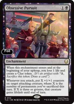 Obsessive Pursuit Foil 112 Avatar: The Last Airbender NM EN - Image 1