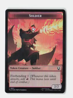 Ballistic Boulder / Soldier (0011) Token Foil Avatar: The Last Airbender MTG NM - Image 2