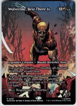 FOIL Wolverine The Best There Is - Borderless - Marvel Super Heroes - NM - Image 1