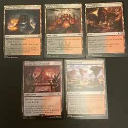 5 Card Bundle- Dual Lands - Rakdos Lands (black/red); Magic: The Gathering; MTG - Image 1