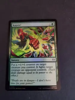 NM Foil Kapow!, MTG, Marvel's Spider-Man, Magic the Gathering, 103 - Image 1