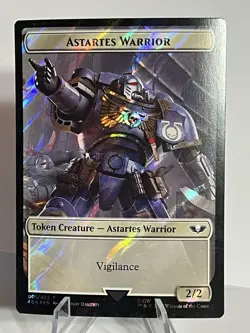 Astartes Warrior \ Cherubael Token * SURGE FOIL * #01/13 - Warhammer 40K LP MTG - Image 2