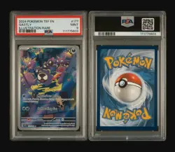 2024 POKEMON TEF EN-TEMPORAL FORCES ILLUSTRATION RARE #177 GASTLY PSA 9 - Image 3