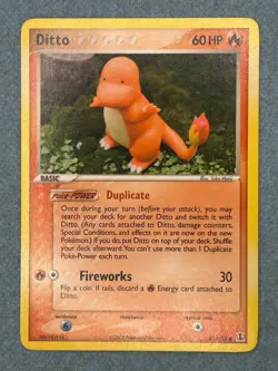 Pokemon Ditto Charmander 61/113 EX Delta Species 2005 NM/LP - Image 2
