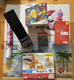 Vintage & Modern Pokemon Accessories Fire Coins Gold Card Binders Toys Etc - Image 2