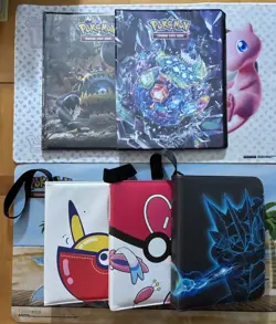 Vintage & Modern Pokemon Accessories Fire Coins Gold Card Binders Toys Etc - Image 3