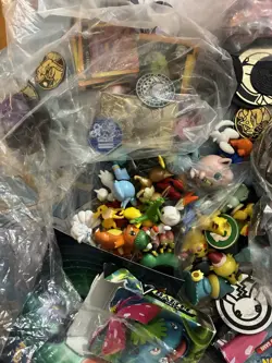 Vintage & Modern Pokemon Accessories Fire Coins Gold Card Binders Toys Etc - Image 5