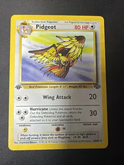 Pidgeot 24/64 1st Edition Jungle Set Pokemon Card WOTC Vintage Non Holo Rare - Image 1