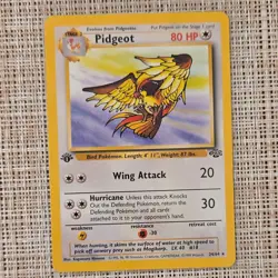 Pokemon Pidgeot Jungle 1st Edition Regular 24/64 Rare Stage 2 80 HP Non Holo - Image 1