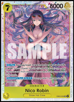 Nico Robin EB03-055 SR One Piece NM - Image 1