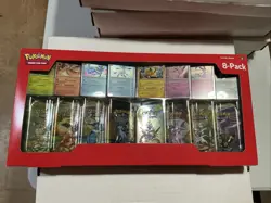 Pokemon TCG Prismatic Evolutions Costco 8 Mini-Tin Bundle Promo Cards NEW SEALED - Image 1