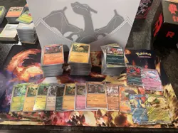 pokemon TCG white flare bulk 590 cards 6 ex, 8 pokeballs, common/uncommon/holos - Image 1