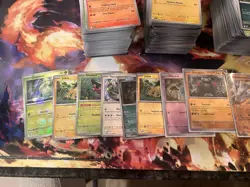 pokemon TCG white flare bulk 590 cards 6 ex, 8 pokeballs, common/uncommon/holos - Image 4