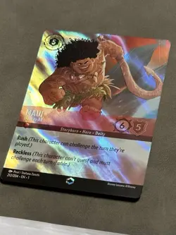 Disney Lorcana Maui Hero to All Enchanted the First Chapter Card 212/204 - Image 3