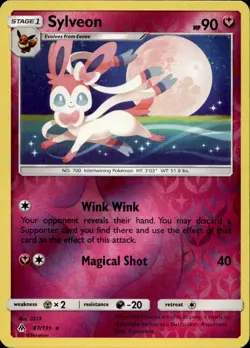 Sylveon Reverse Holo Rare SM - Forbidden Light 87/131 NM - Image 1
