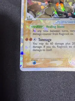 Regirock EX 98/101 Hidden Legends Holo Ultra Rare Cracked Ice Pokemon TCG - MP - Image 3