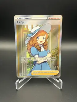 Pokemon TCG Lady (Full Art) Holo Ultra Rare 193/196 - NM - SWSH11: Lost Origin - Image 1