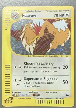 Fearow 011/165 Expedition Base Set Holo Ultra Rare Pokemon TCG LP/NM - Image 1
