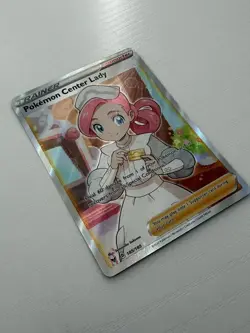 Pokemon TCG Pokemon Center Lady Vivid Voltage 185/185 Holo Full Art Ultra Rare - Image 3