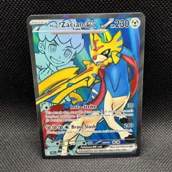 Pokemon TCG Hop's Zacian ex 176/159 Sv09 Journey Together Ultra Rare Holo ENG - Image 1
