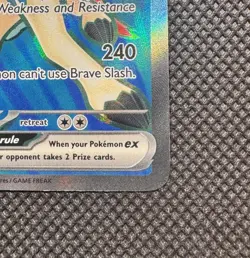 Pokemon TCG Hop's Zacian ex 176/159 Sv09 Journey Together Ultra Rare Holo ENG - Image 3