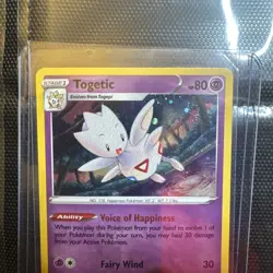 Pokemon TCG Holo Ultra Rare Togetic Black Star Promo SWSH276 Mint Condition - Image 3