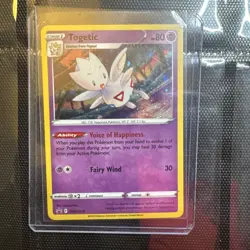 Pokemon TCG Holo Ultra Rare Togetic Black Star Promo SWSH276 Mint Condition - Image 4