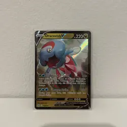 Pokemon TCG Dracovish V Sword & Shield Brilliant Stars 114/172 Holo Ultra Rare - Image 1