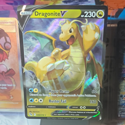 Dragonite V 049/078 Pokemon GO Ultra Rare Full Art Holo English 230HP NM TCG - Image 1