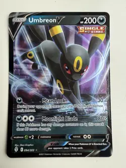 Pokemon TCG Umbreon V Evolving Skies 094/203 Holo Ultra Rare - Image 1