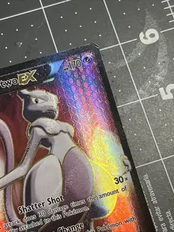 Pokemon Mewtwo-EX TCG Full Art Ultra Rare Holo Card Breakthrough 158/162 MP - Image 5