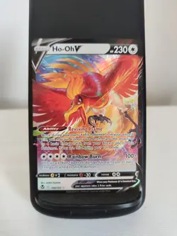 Pokemon TCG Ho-Oh V 140/195 | Silver Tempest Holo Ultra Rare Card | NM/M - Image 1