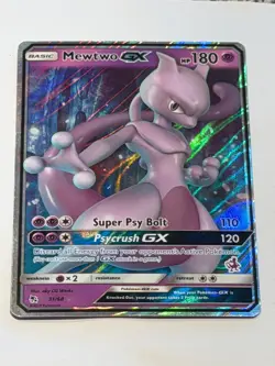 Pokemon Mewtwo GX TCG Hidden Fates Holo Ultra Rare Card 31/68 NM Condition - Image 1