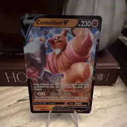 Pokemon TCG Conkeldurr V 040/078 Pokemon GO Holo Ultra Rare 230HP ENG - Image 1