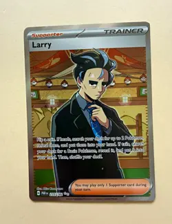 The Pokemon Company Pokemon TCG Larry 235/182 SV04 Full Art Holo Ultra Rare ENG - Image 1