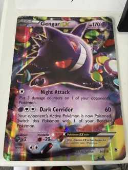 Pokemon TCG Gengar Jumbo EX 34/119 Holo Ultra Rare - Image 1