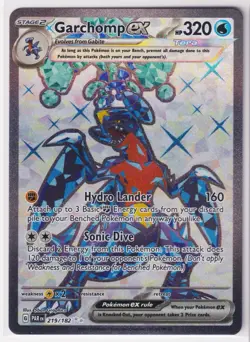 Pokemon TCG - Garchomp ex (Ultra Rare Holo Tera) - 219/182 - Sv04 English - Image 1