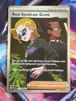 Rust Syndicate Grunt 112/084 Pitch Black Ultra Rare Full Art Holo Pokemon TCG - Image 1