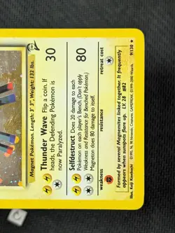 Magneton 9/130 - Base Set 2 Holo Rare Pokemon TCG LP - Image 5