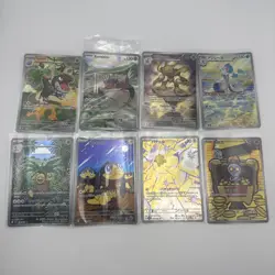 Full Art Pokemon Cards x 8 Bundle Lot - Tyrunt, Koraidon, Alakazam Art Rares - Image 1