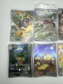 Full Art Pokemon Cards x 8 Bundle Lot - Tyrunt, Koraidon, Alakazam Art Rares - Image 2