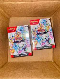 LOT OF 2 - Pokemon TCG Prismatic Evolutions Booster Bundle - FACTORY SEALED - Image 1