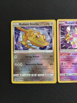 Pokemon TCG Lot Radiant Alakazam Steelix & Hawalacha Bundle. Near Mint All - Image 2