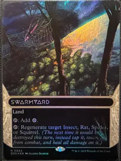 MTG Edge of Eternities Stellar Sites Swarmyard Borderless Foil (Rare) - Image 1
